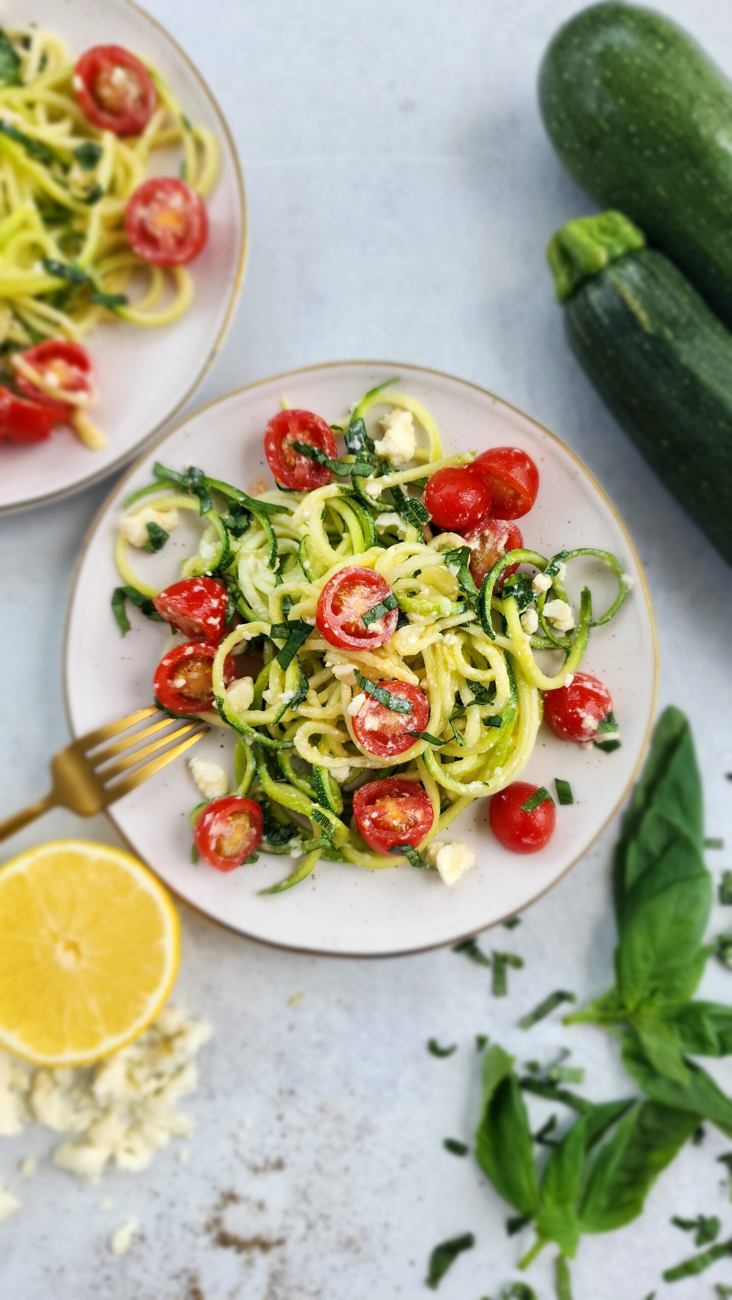 Zoodle Salad - Final Plating