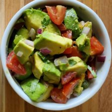 Chunky Guacamole with Tomato and Cilantro - Peas and Crayons