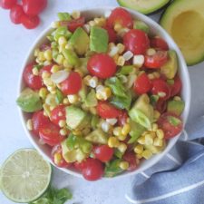 Corn, Tomato, Avocado, and Sugar Snap Pea Salad – Pam's Kitchen