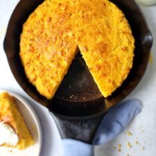 Rustic Skillet Cornbread - Our Amyable Farmhouse