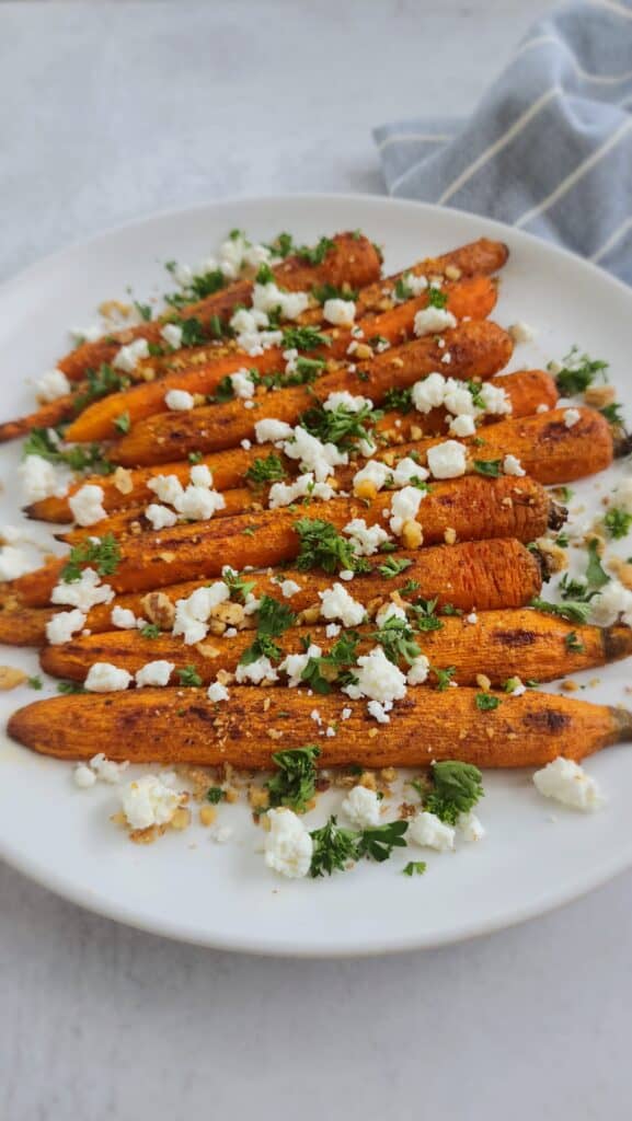 Roasted Carrots - Garlic, Walnuts & Goat Cheese - Amy's Nutrition Kitchen