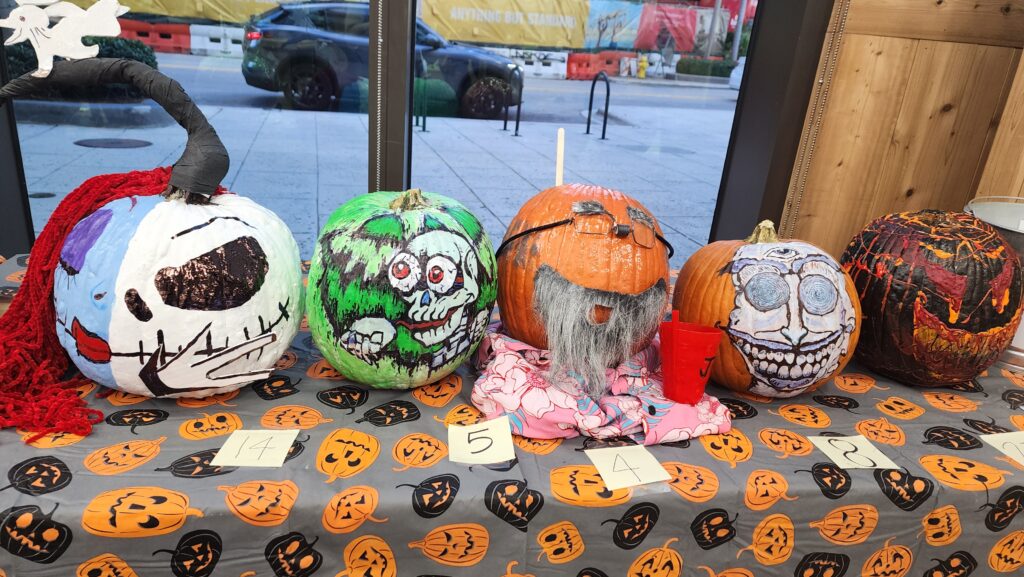 different pumpkins decorated all different ways